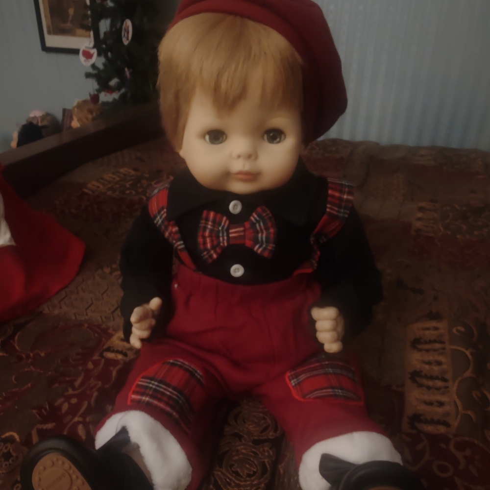 Plaid Red and Black Doll Outfit